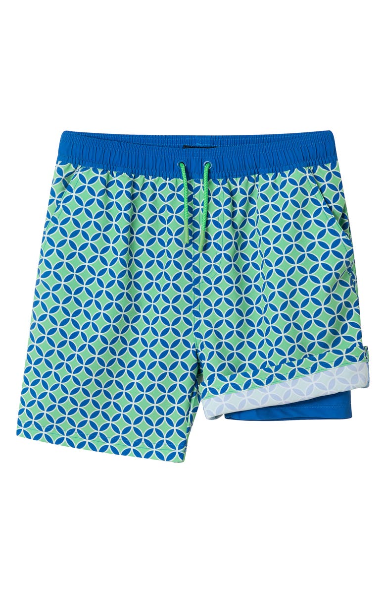 Andy & Evan Kids' Print Swim Trunks, Alternate, color, 