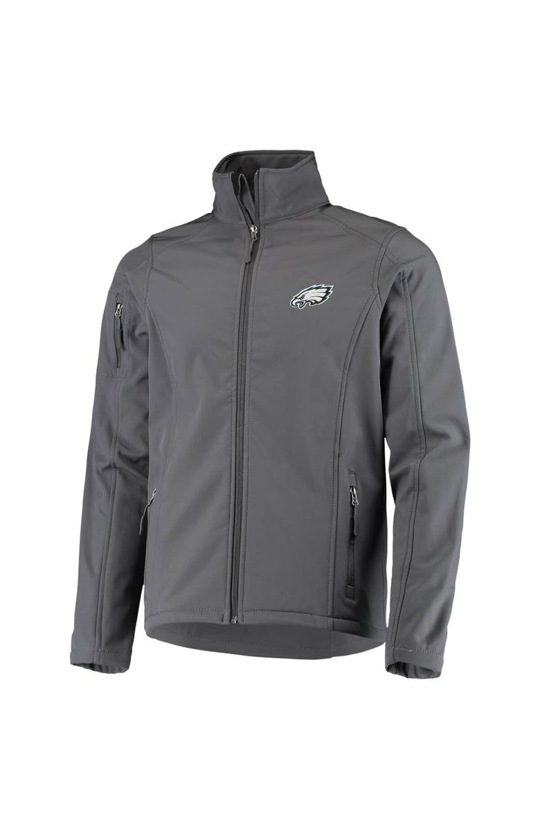 DUNBROOKE Men's Dunbrooke Charcoal Philadelphia Eagles Sonoma Softshell Full-Zip Jacket, Alternate, color, 