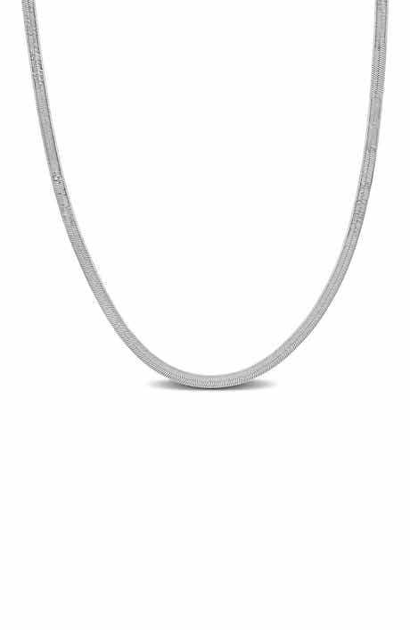 DELMAR Herringbone Chain Necklace, 2.8mm