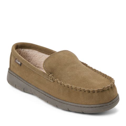 Genuine Cow Suede Venetian Moc Slippers