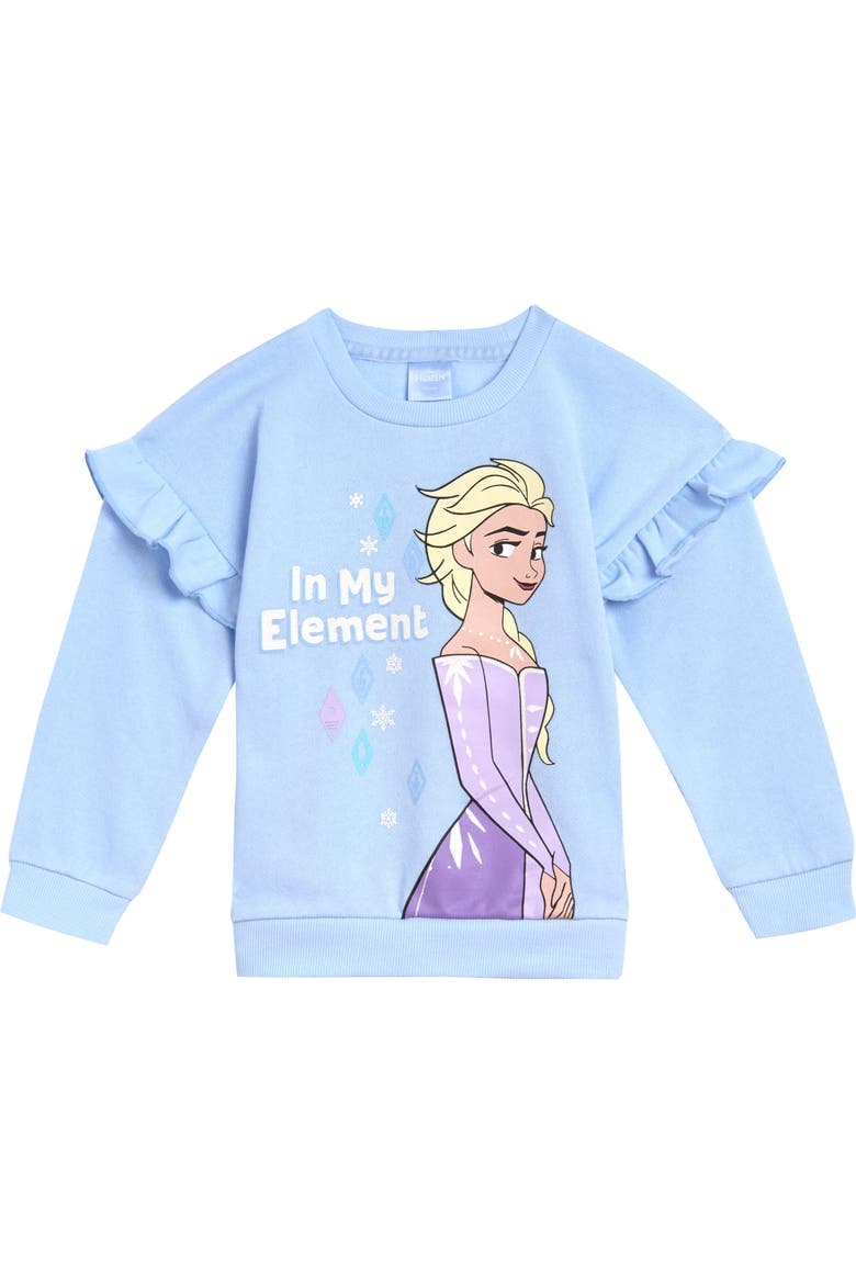Frozen Queen Elsa Fleece Sweatshirt and Leggings Set, Alternate, color, Ice Blue Elsa
