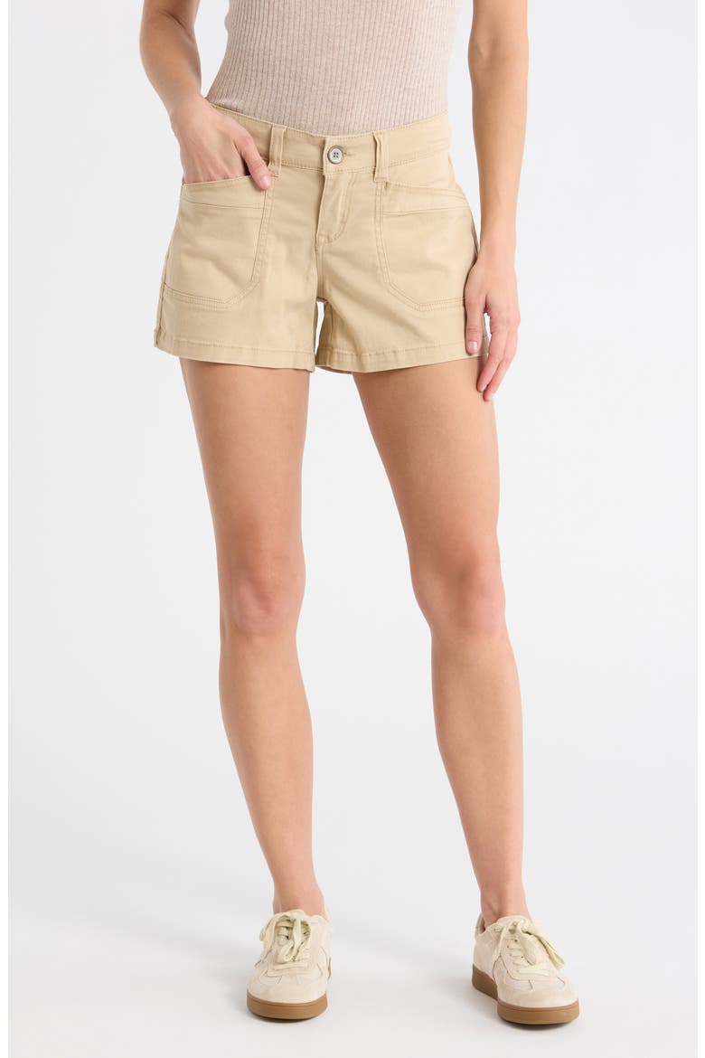 Delaney Stretch Twill Shorts, Main, color, BEIGE