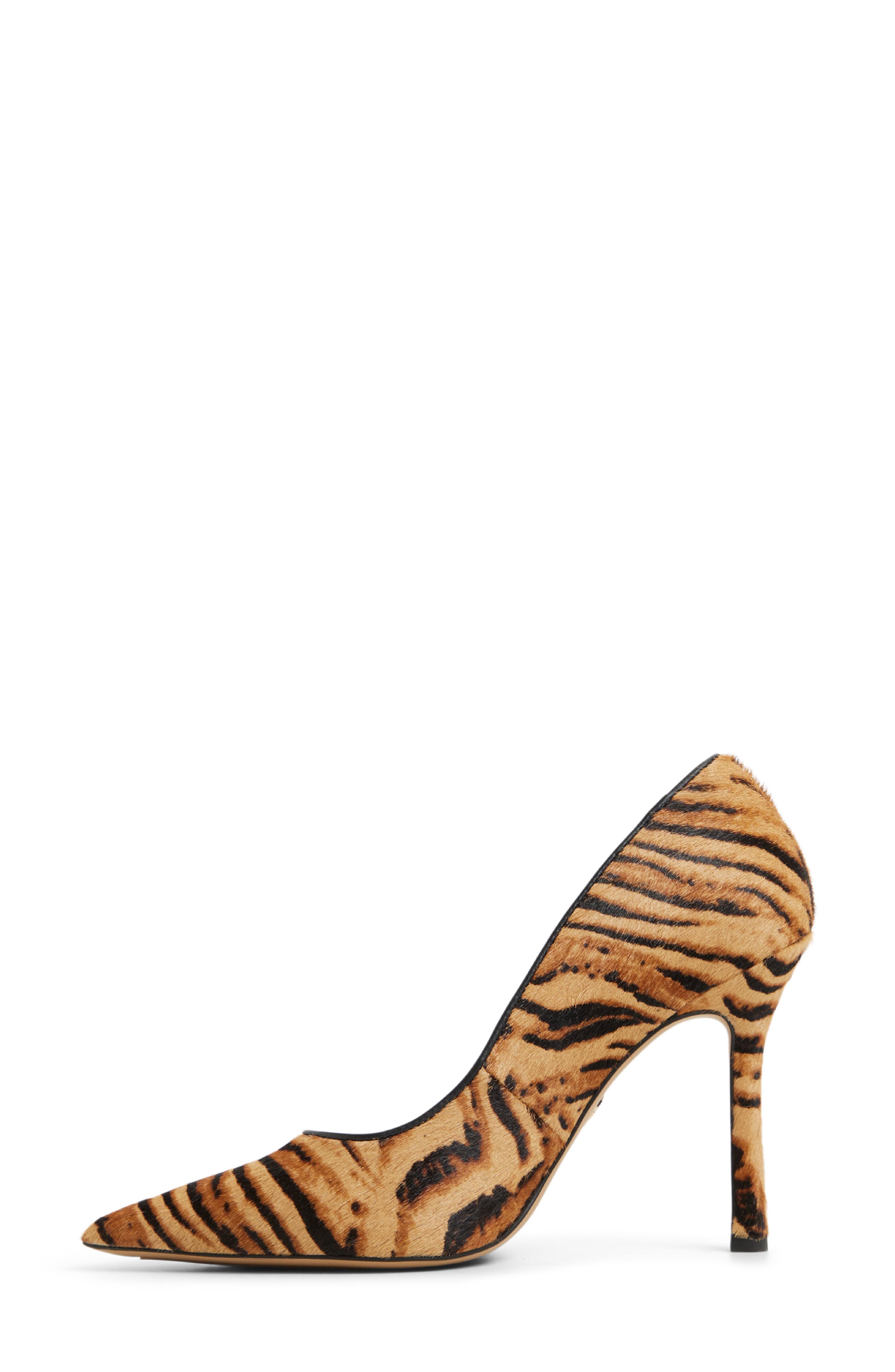 ALDO Stessy 3.0 Genuine Calf Hair Pointed Toe Pump, Alternate, color, Open Brown