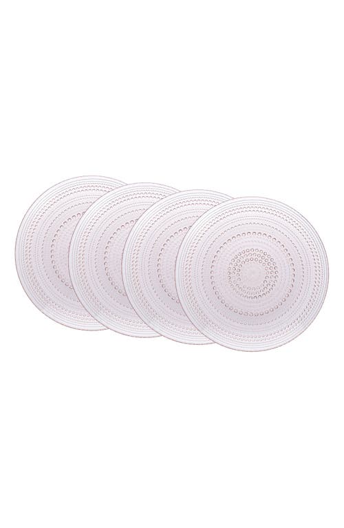 Fortessa Jupiter Set Of 4 Salad Plates In Pink