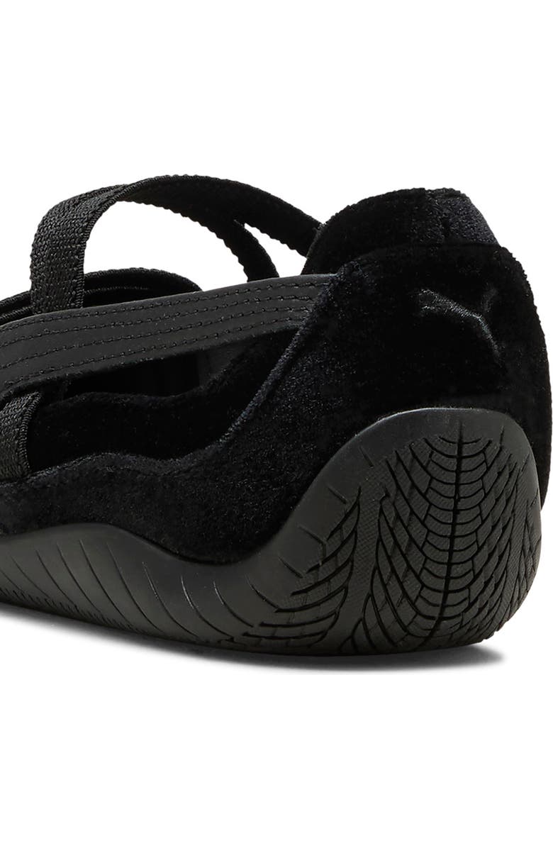 PUMA Kids' Speedcat Ballet Velvet Sneaker, Alternate, color, Puma Black