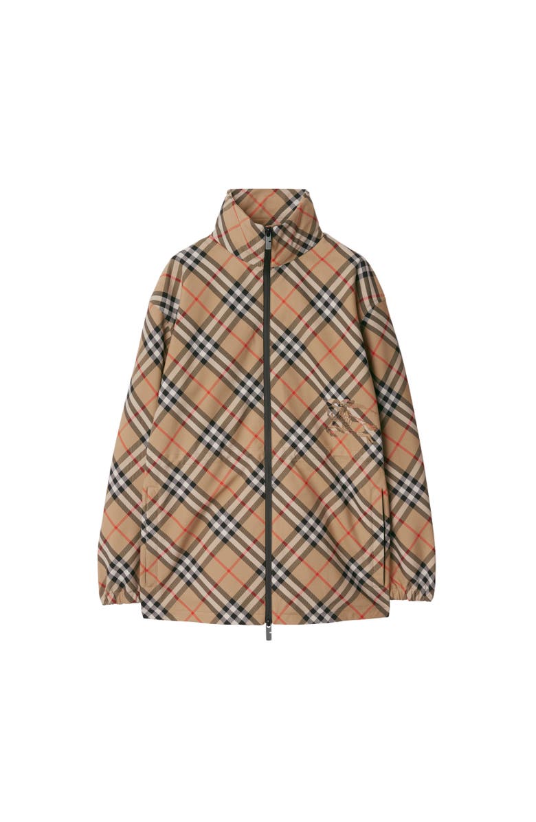 Burberry Check Jacket, Alternate, color, Sand