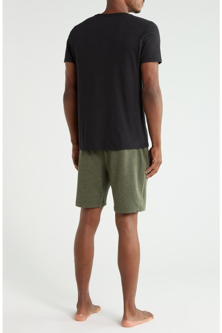 2-Piece Short Pajamas Set, Alternate, color, BLACK/ GREEN