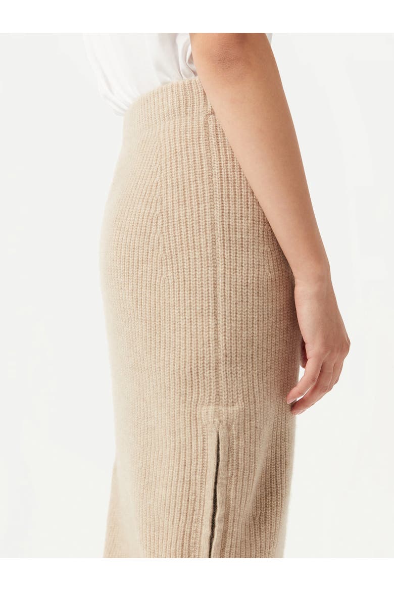 Cashmere Skirt with Zip, Alternate, color, warm grey