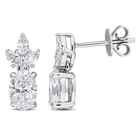 Lab-Grown Diamond Drop Earrings 14k