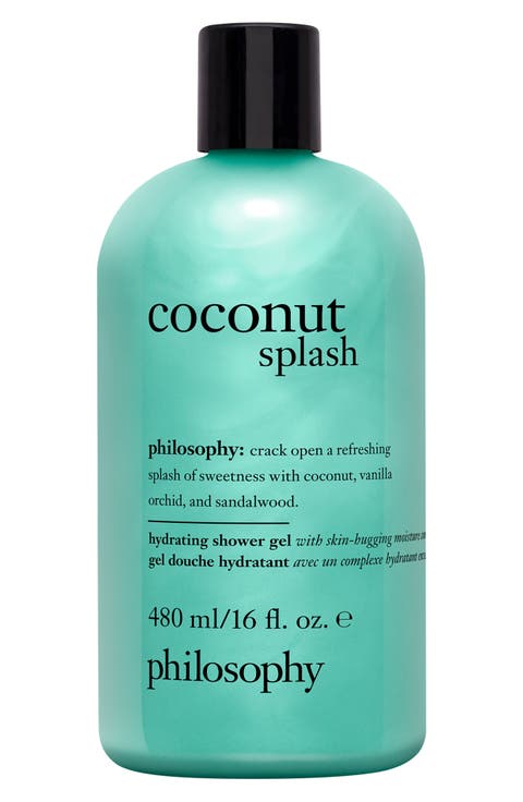 coconut splash shampoo, shower gel & bubble bath