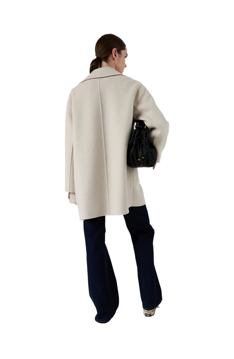 22535459 Cocoon Oversized Collared Coat, Alternate, color, Straw