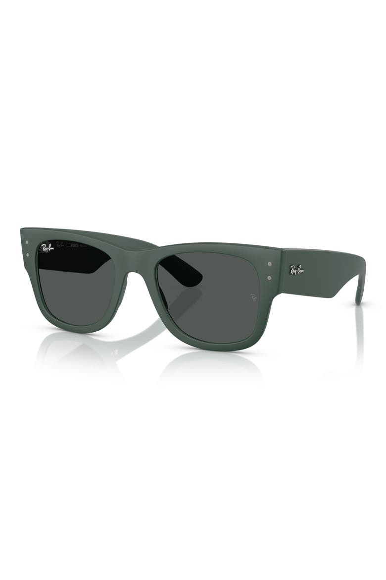 Mega Wayfarer Liteforce 52mm Square Sunglasses, Alternate, color, SAND GREEN DARK GREY