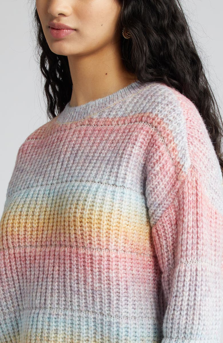 VERO MODA Begonia Ombré Stripe Sweater, Alternate, color, 