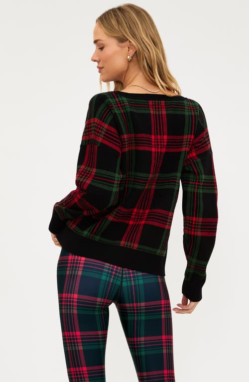 Beach Riot Joey Plaid Oversize Sweater In Multi