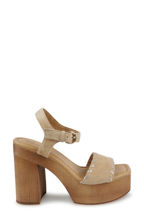 Candies Candie's Michell Platform Slide Sandal In Brown