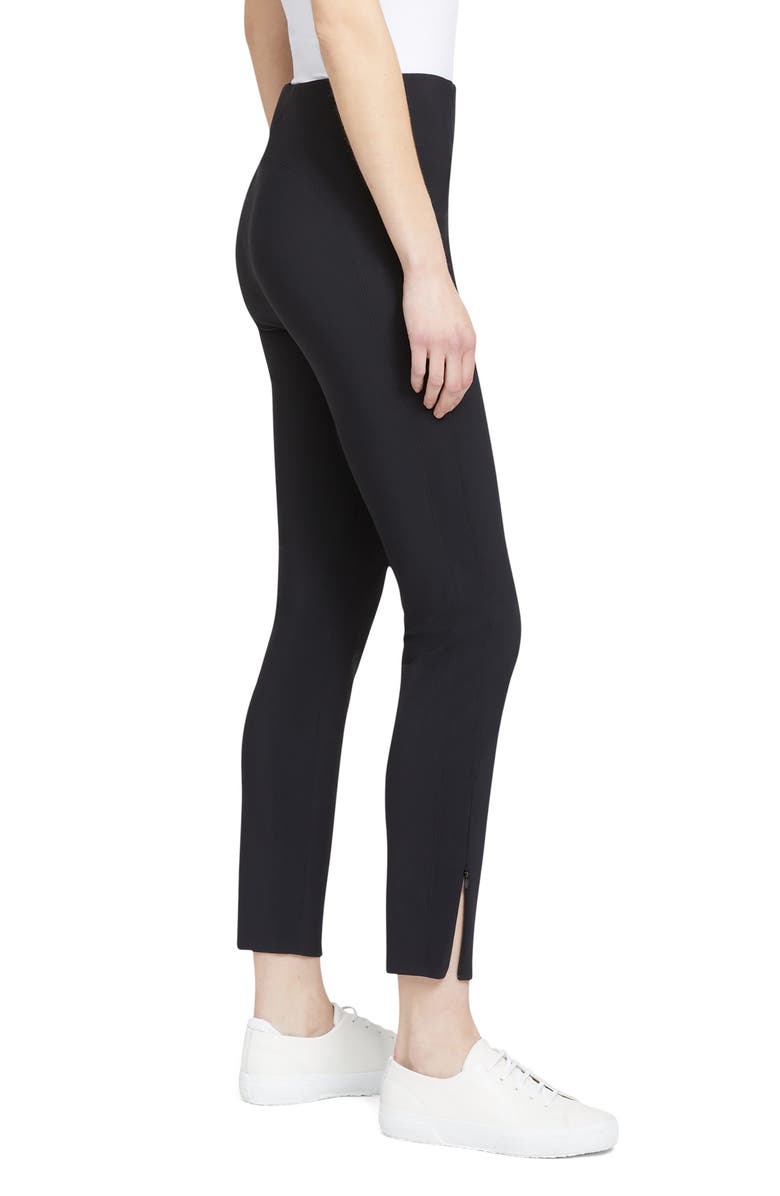 Theory Precious Seamed Leggings, Alternate, color, Blk