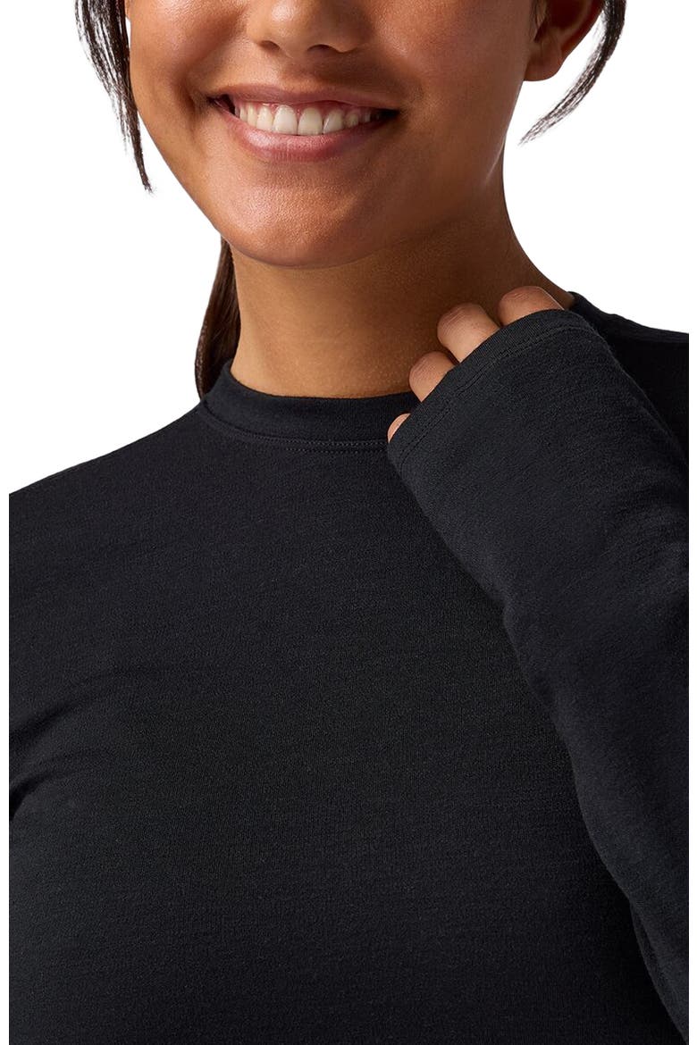 Cedars Rws Merino Mid-Wt Baselayer Crew Top - Women's, Alternate, color, Black