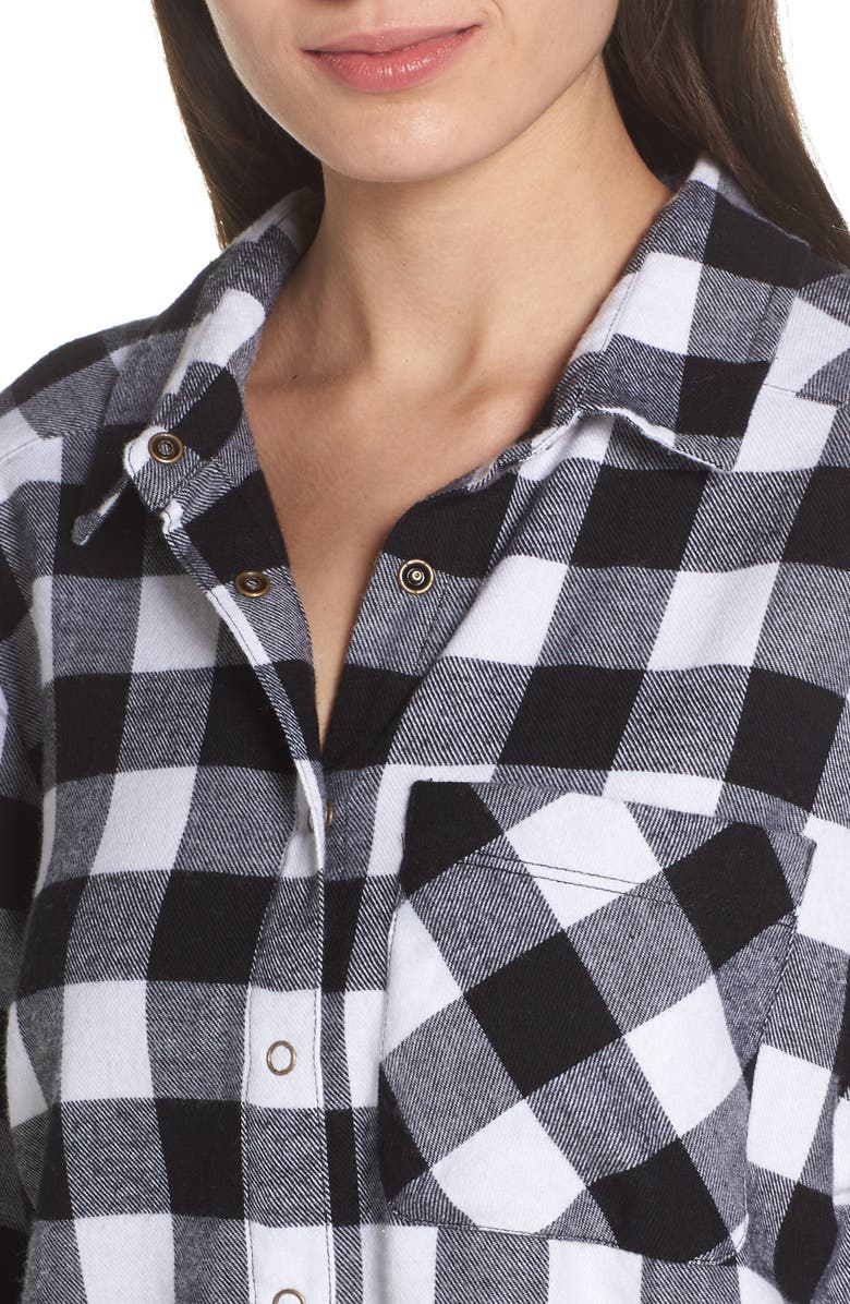 Make + Model Flannel Nightshirt, Alternate, color,