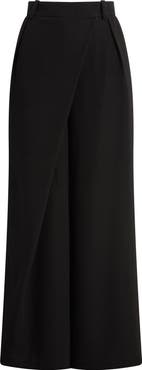 Favorite Daughter The Power Play Wrap Front Wide Leg Pants