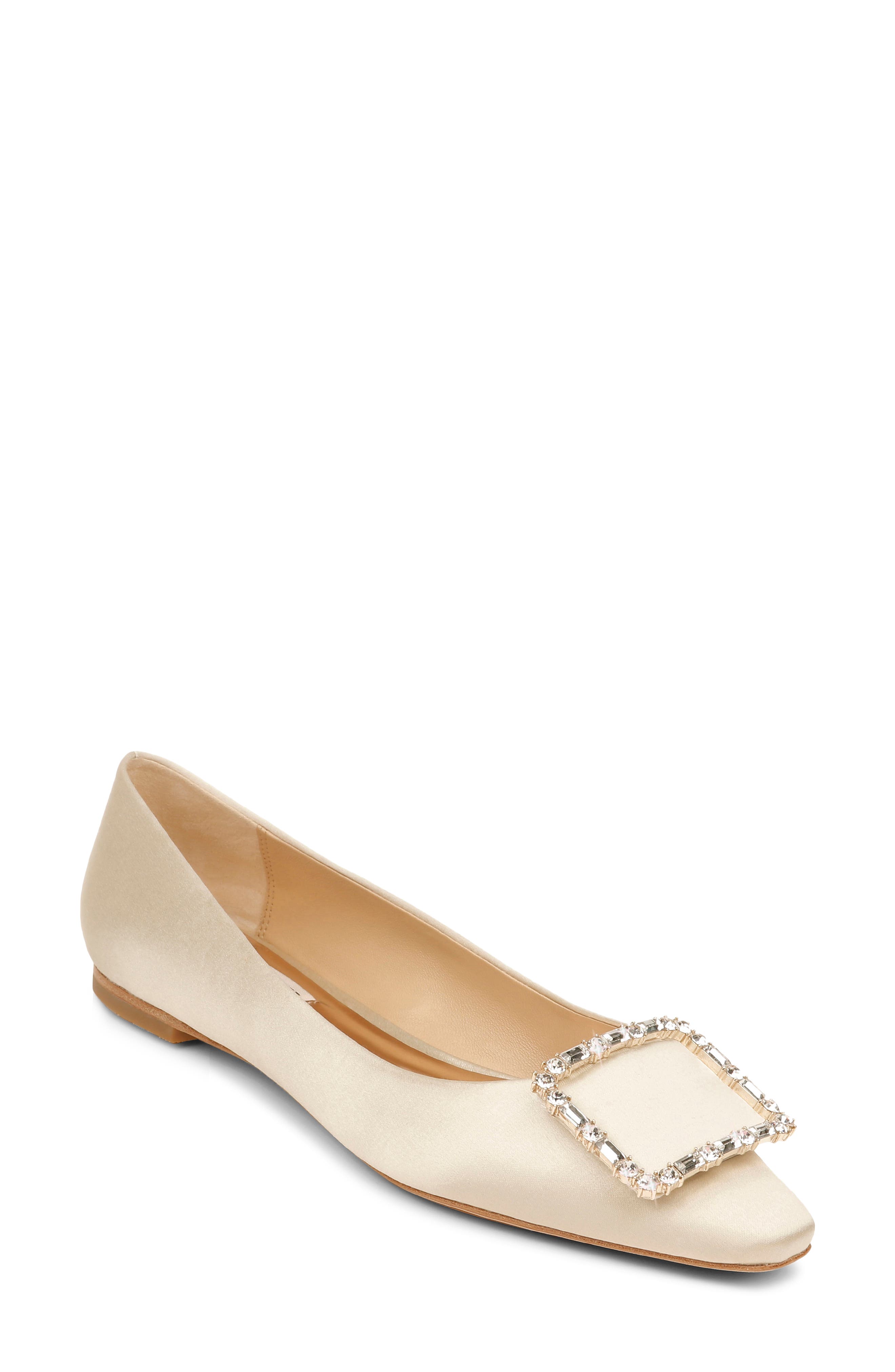 Dyanne Flat, Main, color, IVORY SATIN