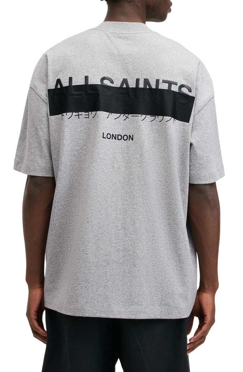 AllSaints Redact Embroidered Graphic T-Shirt, Alternate, color, 