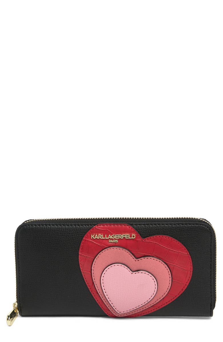 KARL LAGERFELD PARIS Maybelle Zip Wallet, Main, color,