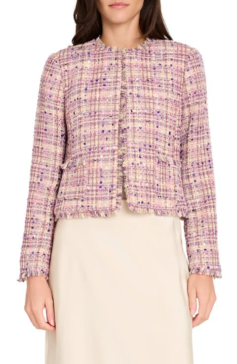 Bouclé Crop Jacket (Petite)