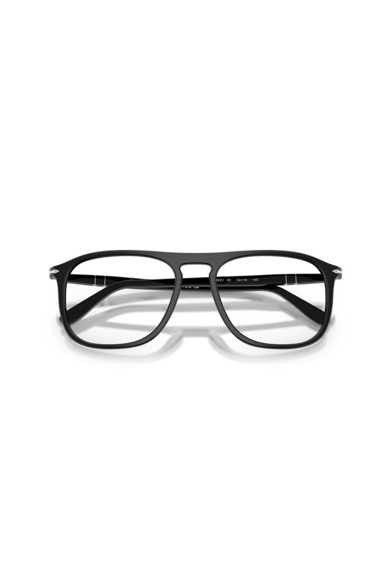 54mm Square optical glasses, Alternate, color, Black