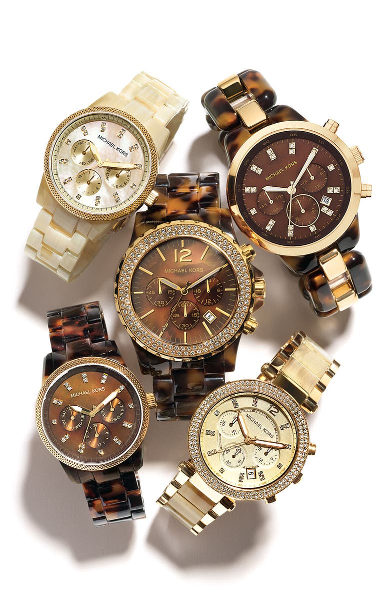 MICHAEL Michael Kors Michael Kors 'Madison' Crystal Bezel Watch, Alternate, color,