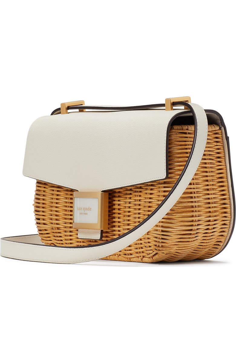 Kate Spade New York medium katy wicker shoulder bag, Alternate, color,