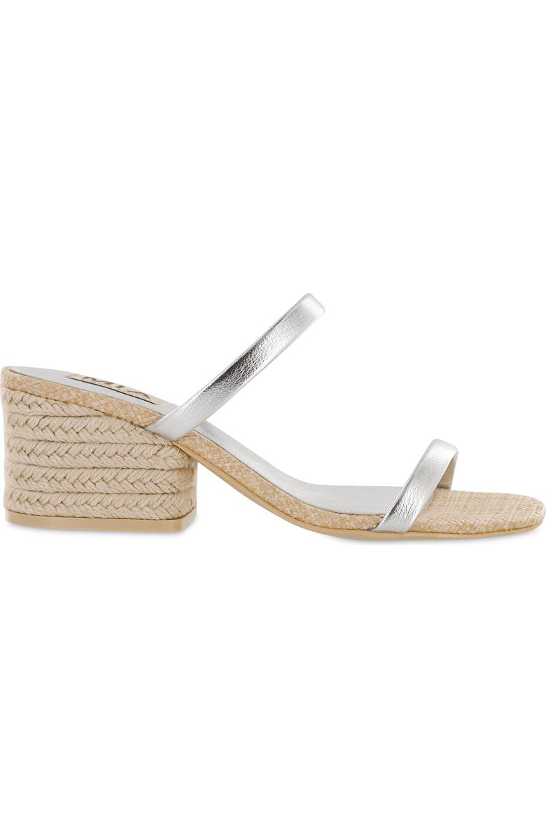 MIA Limited Edition Isabeli Espadrille Slide Sandal, Alternate, color, Silver