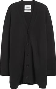 Jil Sander Classic Virgin Wool Blend Cardigan