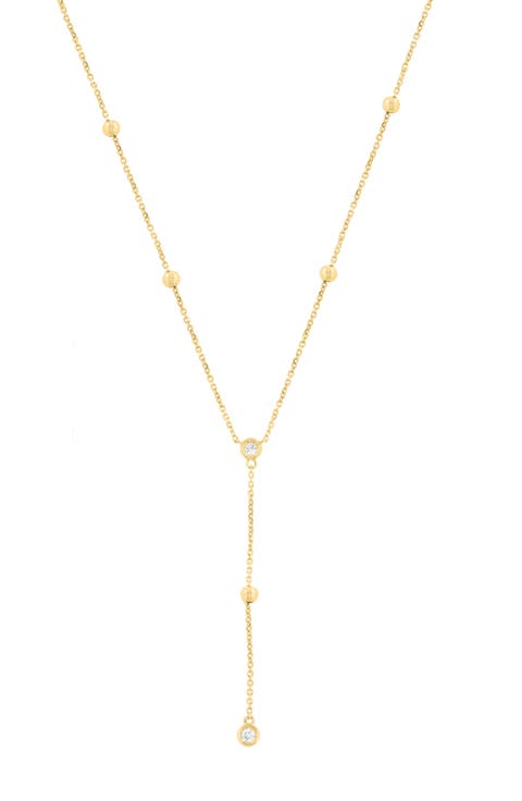 Diamond Y Necklace