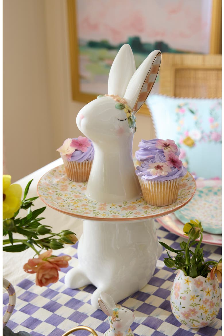 Posie Patch Rabbit Sweet Stand, Alternate, color, WHITE
