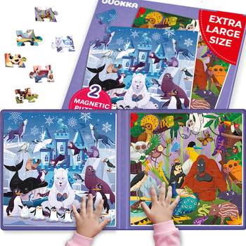 Quokka Magnetic Jigsaw Puzzle Set - 2x48 Piece | Nordstrom