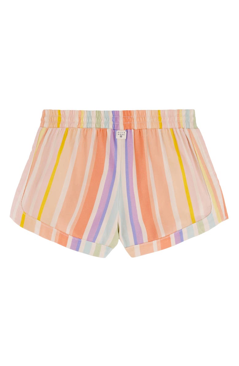 Billabong Kids' Mad for You Stripe Drawstring Shorts, Alternate, color, Salt Crystal