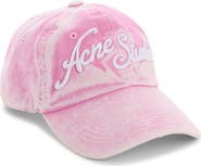 Acne Studios Tourist Logo Embroidered Cotton Twill Baseball Cap