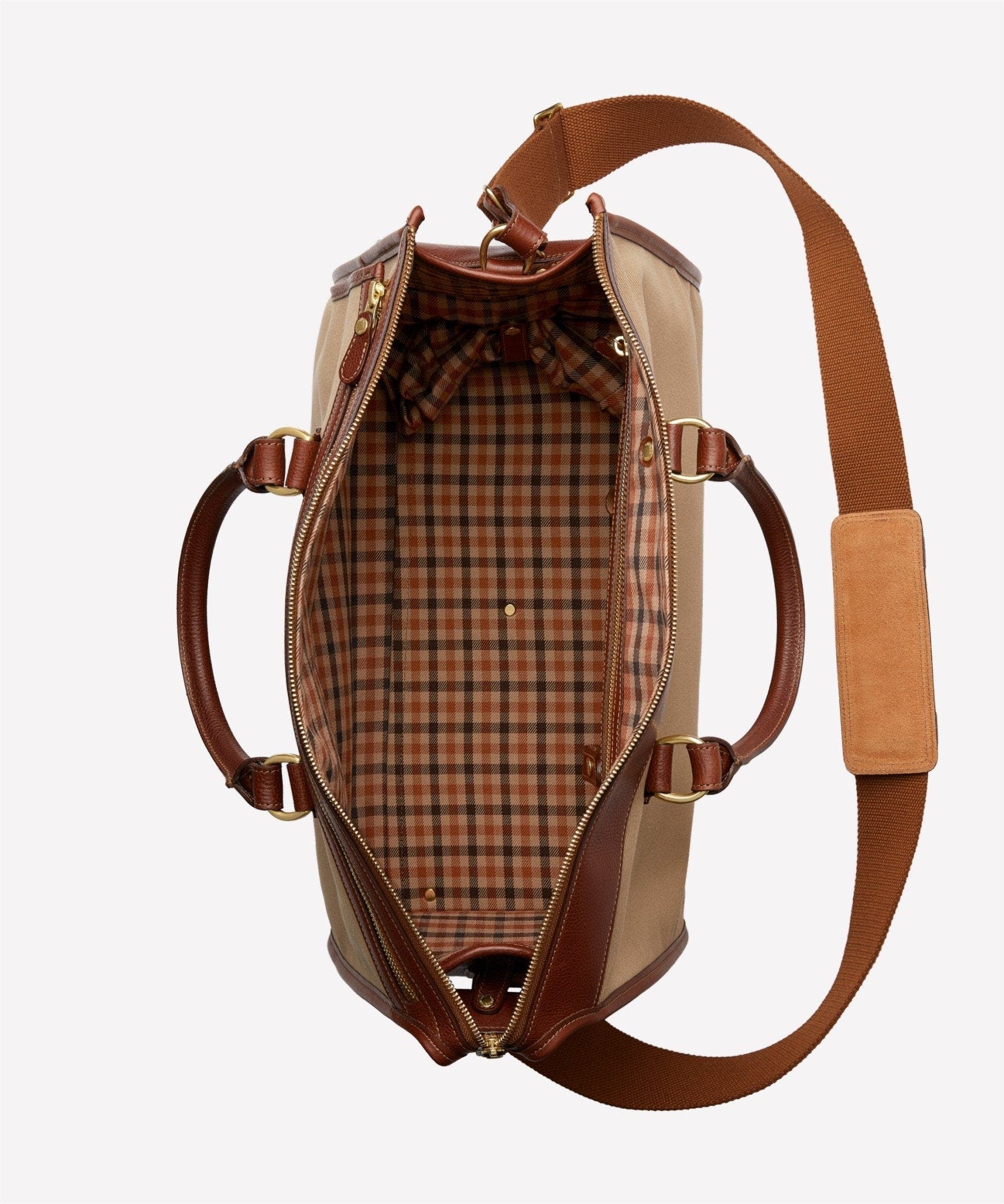 Ghurka Stash No. 67, Alternate, color, Khaki Twill / Vintage Chestnut