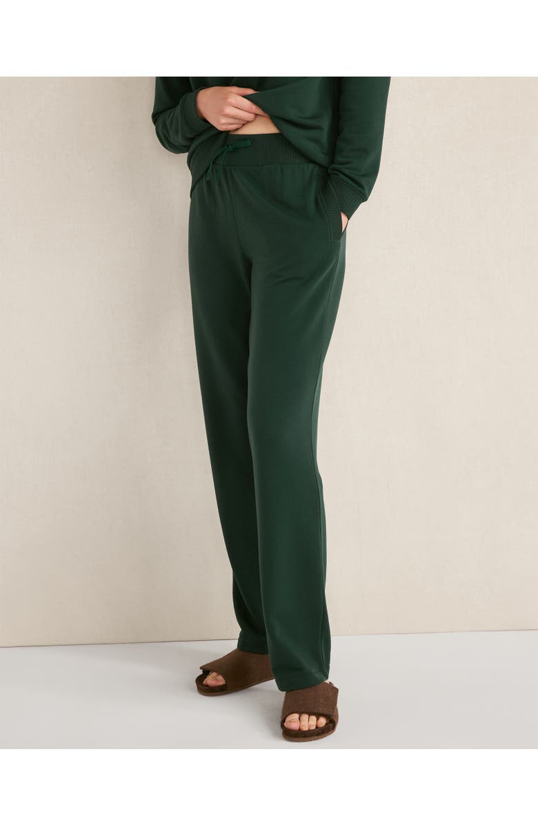 Haven Well Within Fleece Straight Leg Pants, Main, color, Hunter