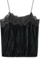 MANGO TEEN Velvet & Lace Camsiole