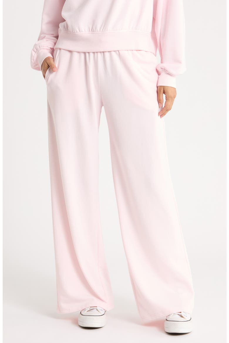 Loved Fleece Wide Leg Pants, Main, color, PINK PRIMROSE