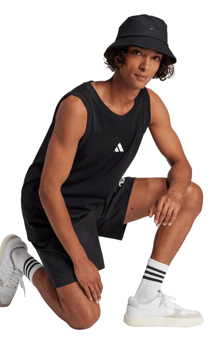 adidas Performance Tank, Alternate, color, Black/ White