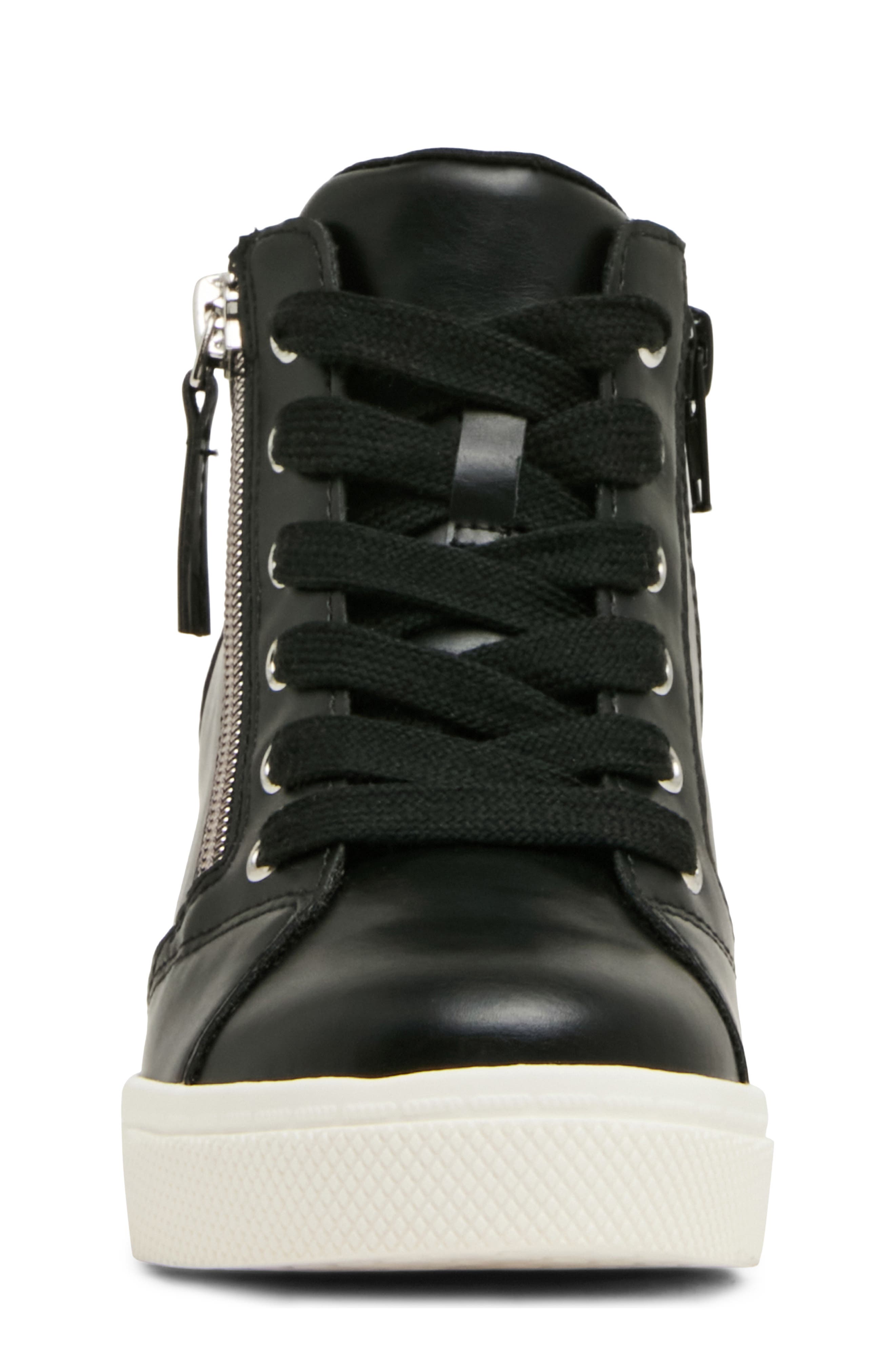 Kids' Jatomic Wedge High Top Sneaker, Alternate, color, BLACK