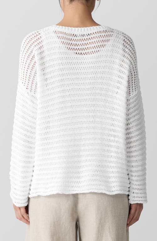 Eileen Fisher Crewneck Oversize Organic Cotton Sweater