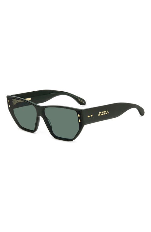 Isabel Marant 66mm Rectangular Sunglasses In Green