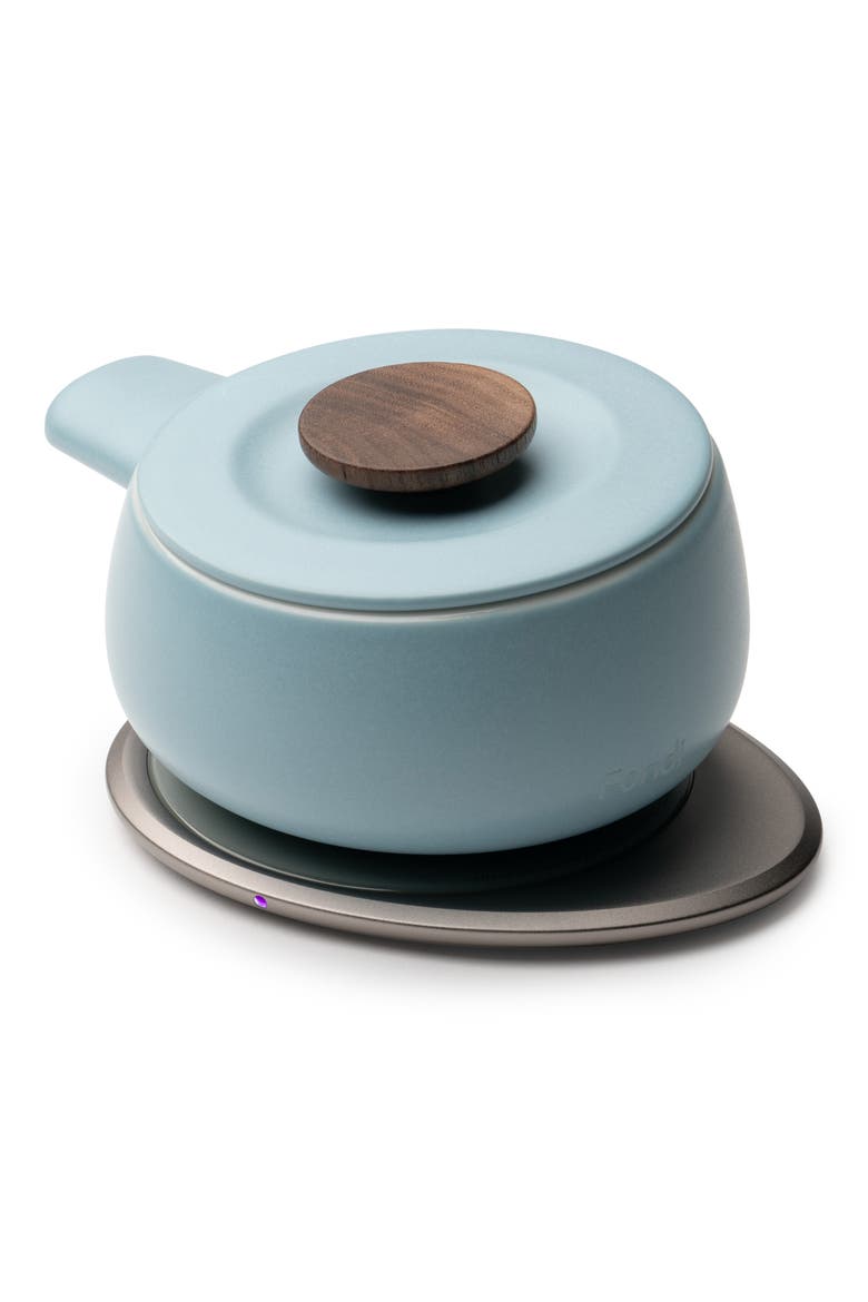 Fondi Self-Heating Fondue Set, Alternate, color, MOONMIST BLUE