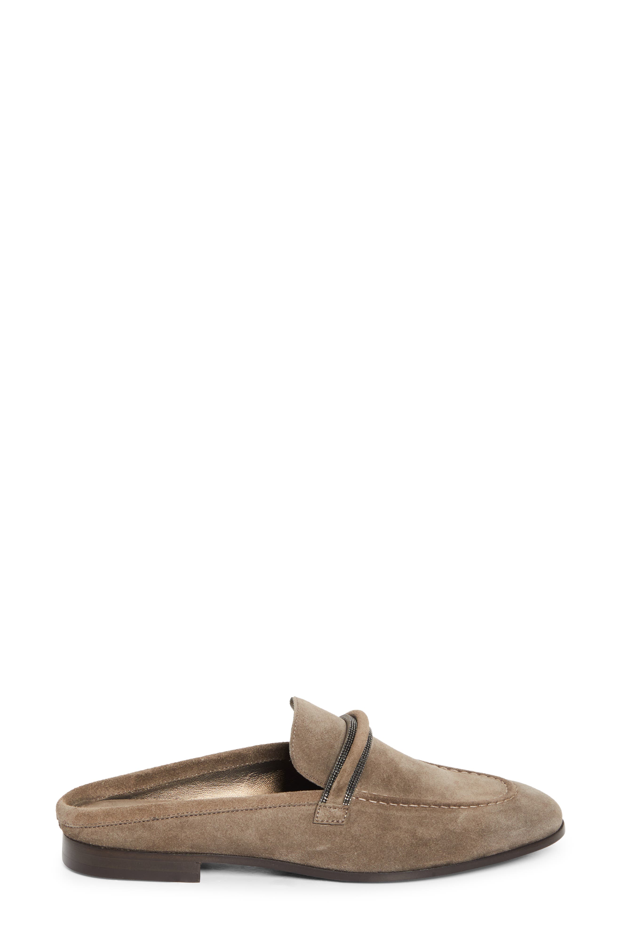 Brunello Cucinelli Monili Trim Loafer Mule, Alternate, color, C8769 Torba