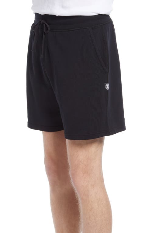 Reigning Champ Loopback Pima Cotton-jersey Drawstring Shorts In Black