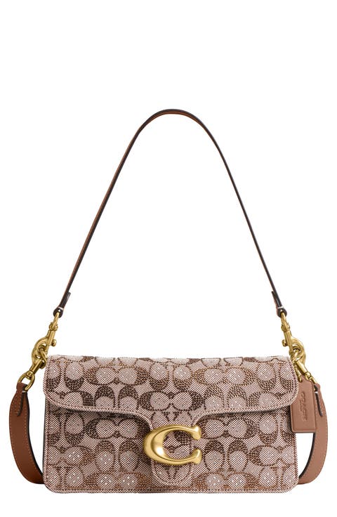 Tabby 26 Signature Crystal Jacquard Shoulder Bag