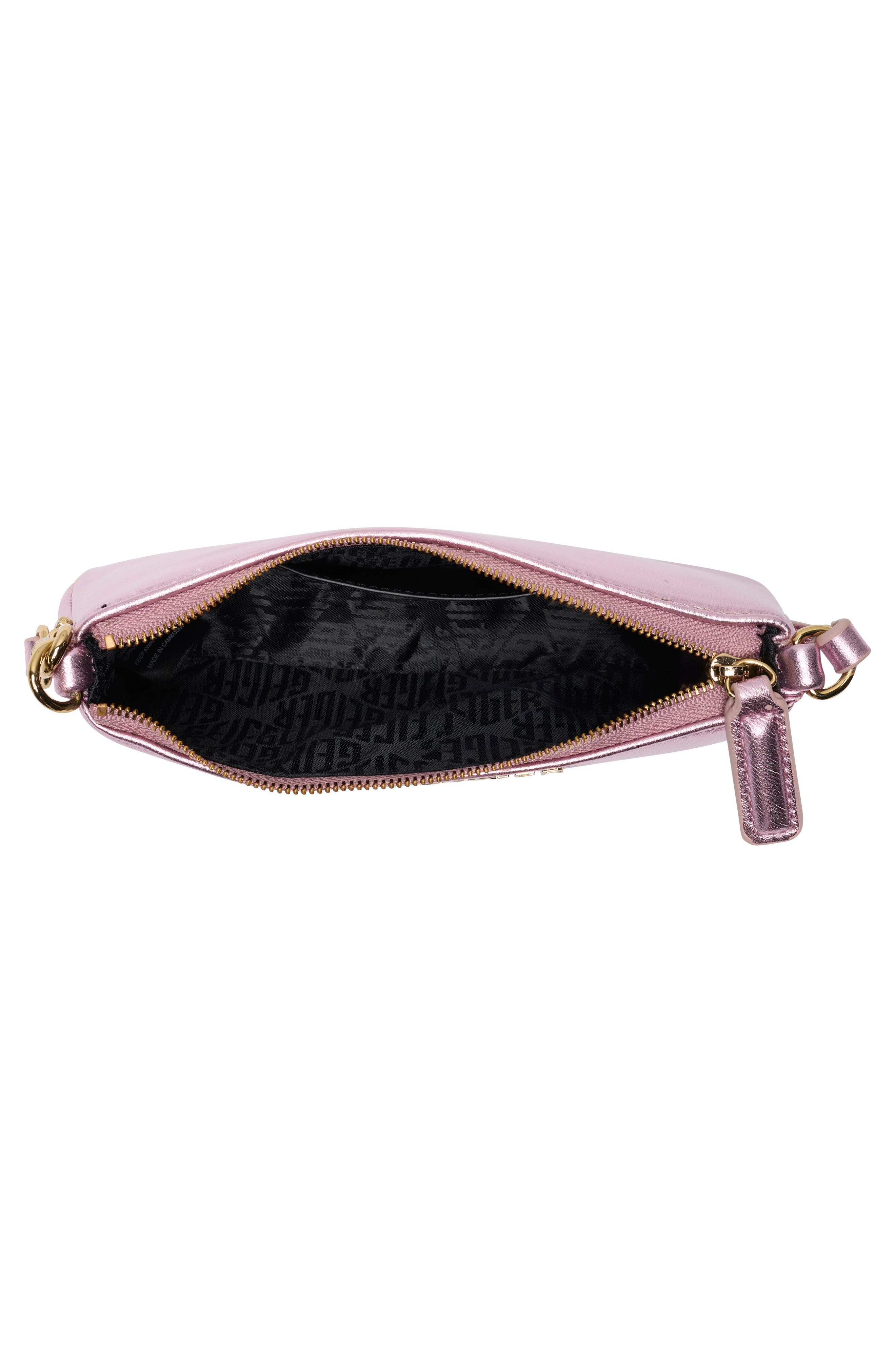 Highgate Small Leather Wristlet, Alternate, color, PINK
